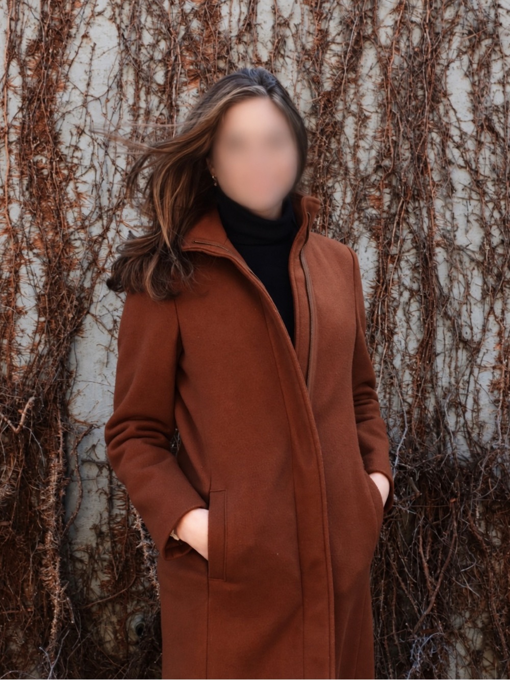 Old Navy Womens Chestnut Brown Trench Coat